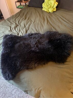 Authentic Black Sheepskin